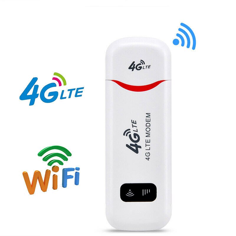 4g wifi usb router 100 mbps lte modem trådløst hotspot med sim-kort til smartphone ipad pc laptop: Default Title