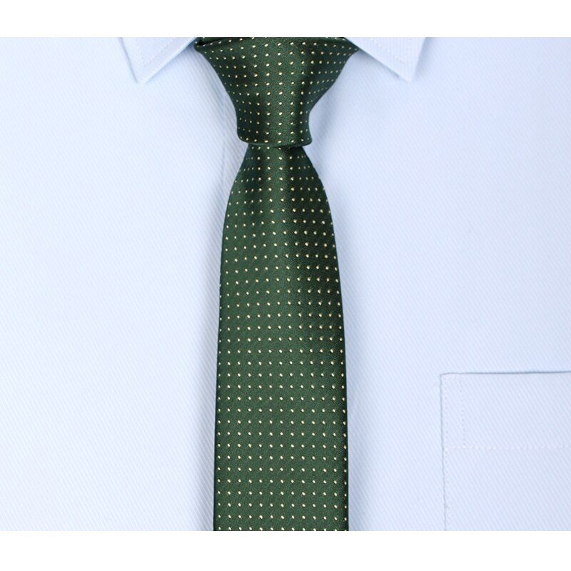 Corbata verde de 6CM para hombre, traje de negocios de , corbata de cuello Formal a la , corbatas delgadas con caja de , novedad de