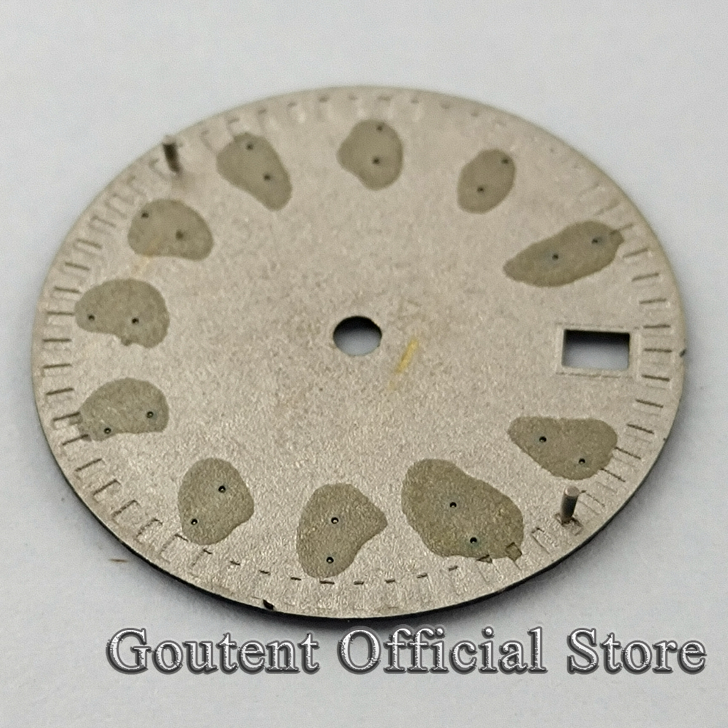 Goutte – cadran de montre stérile jaune/bleu/argent, cadran lumineux rayé, convient au mouvement NH35 NH36, 29mm