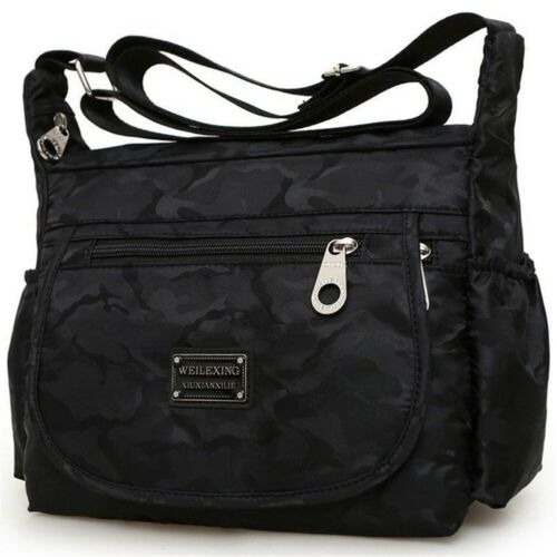 Neue Schulter Tasche Frauen Taschen Damen Nylon Messenger Wasserdichte Hohe Kapazität Taschen: Black