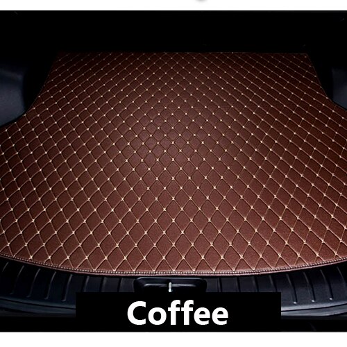 Car trunk mat for Porsche Macan cargo liner carpet interior accessories cover: Coffee