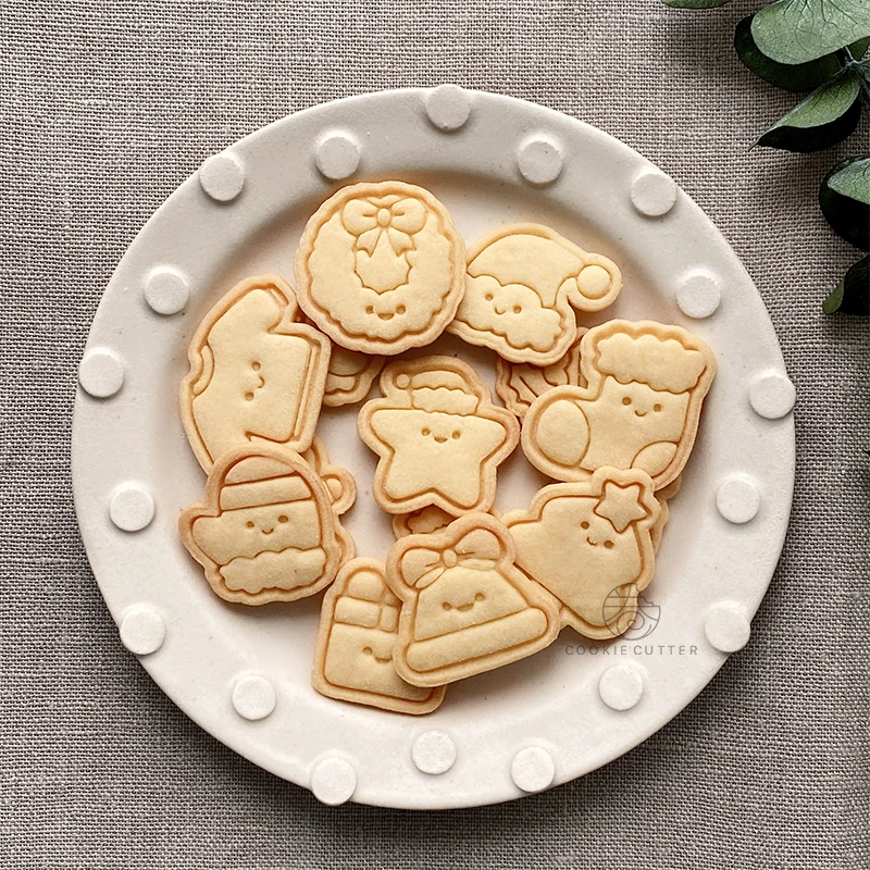 Di Natale mini Simpatico Pupazzo di Neve Pan di zenzero uomo Stampo per Biscotti Riutilizzabile 3D cartone animato Fondente Biscotto stampatore Cottura Torta Decorazione Strumenti