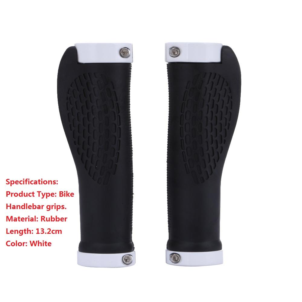 Mountain Road Bicycle Handlebar Grips Ergonomic Rubber Bike Handle Cycling Grips Bicycle Parts Black Gold Red Blue: White