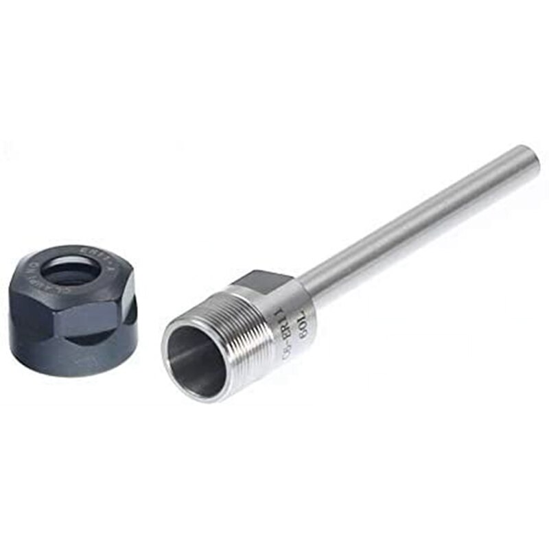 Spantanghouder, ER11 100 Spantanghouder Rechte Schacht Verlengstang met Sleutel voor CNC-freesdraaibank 1-7 Mm Klembereik, Spantangen(C10-ER11M-100L Spantanghouder, ER11 100 Spantanghouder Rechte Schacht Verlengstang met Sleutel voor CNC-freesdraaibank 1-7 Mm Klembereik, Spantangen(C10-ER11M-100L