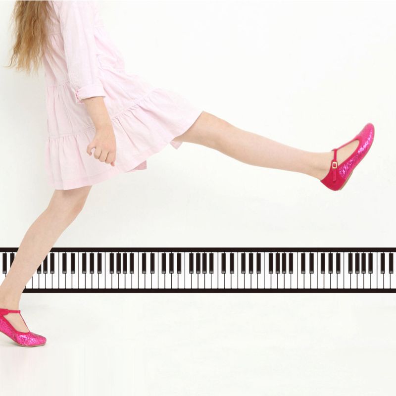 1Roll Geometric Pattern Waist Lines Self-Adhesive Waterproof Removable Wall Border Stickers for Home Decoration