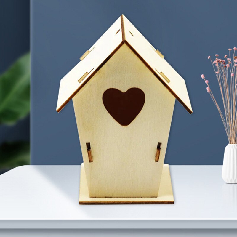 Bird House Handmade Wooden Box Cage Outdoor Birdhouse Garden Yard Hanging Pet Products Crafts Nest Bird Box Garden Decor