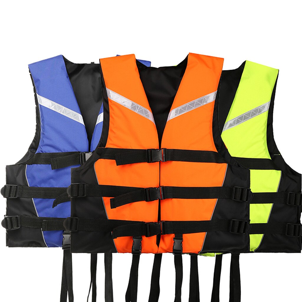 Swimming Boating Ski Drifting Life Vest with Whistle S-XXXL Sizes Water Sports Man kids Jacket Polyester Adult Life Vest Jacket