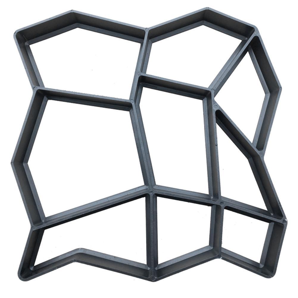 Forma robić kostki brukowej ogród odstępnik chodnik forma betonowa DIY ręcznie kostka brukowa cegła cementowa kamienna droga formy betonowe ścieżka kumpel: D 36X36X4cm