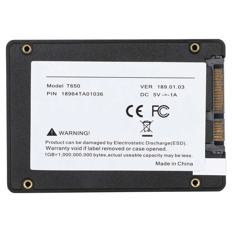 Ssd Zwarte Ingebouwde Solid State Harde Schijf Voor Laptop Desktop Computer SATA3.0 2.5in Ssd