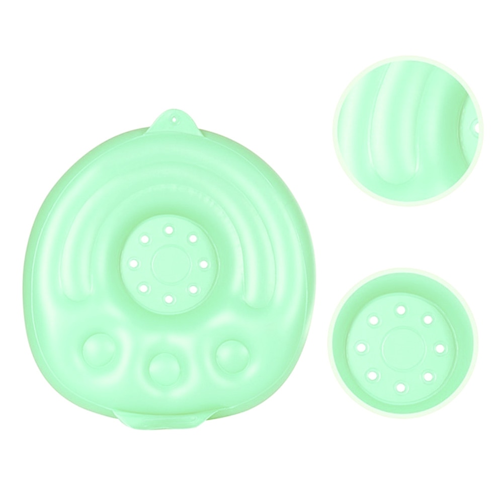 baby oppblåsbar stol lær badestol spisestuestol badesofa babysete plass trygt 2 farger miljøvennlig pvc stol