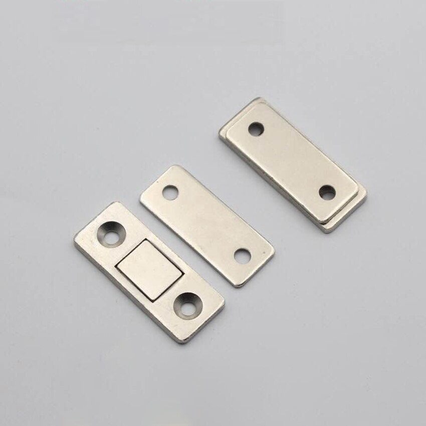 1 Pair Strong Magnetic Door Catch Cabinet Magnet Ultrathin Furniture Latch for Sliding Door Closer Cupboard Closet Catches