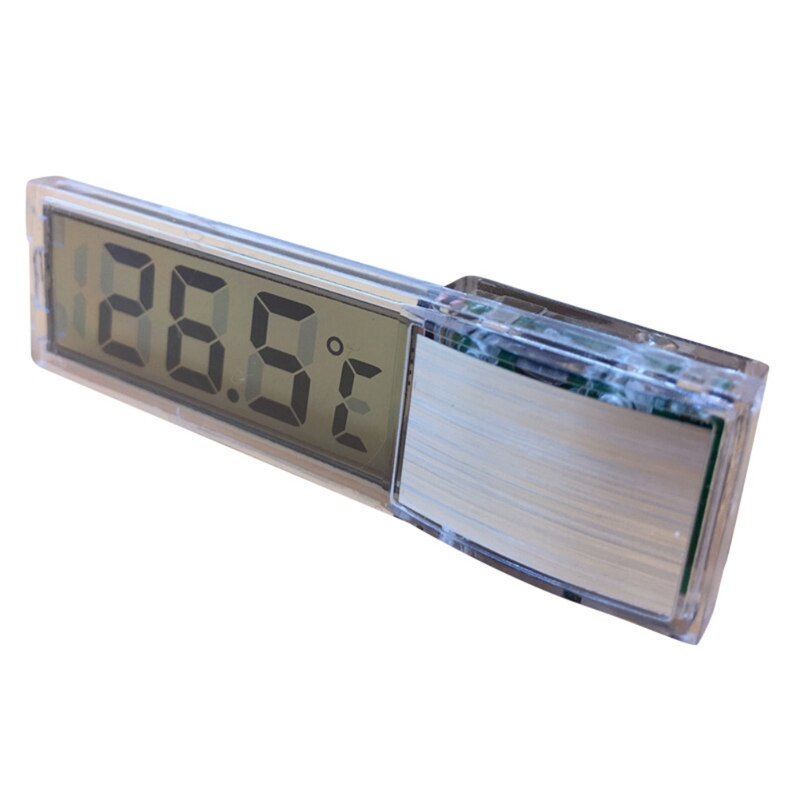 Transparent Fish Tank Thermometer Liquid Crystal Screen Transparent Digital Thermometer LED Temperature Meter for Aquarium: Default Title