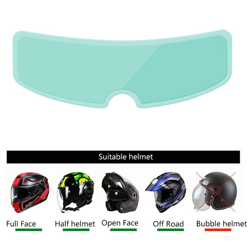 Universal hjelm klar anti-dug motorcykel hjelm linse tåge resistente film