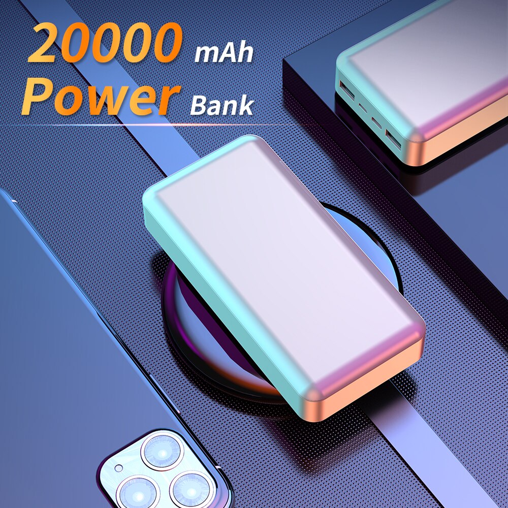 IPSKY 20000 mAh Banca di Potere 18W PD 3.0 doppio USB di Tipo C Portatile Caricatore Del Telefono mobile Batteria Esterna poverbank per il iPhone