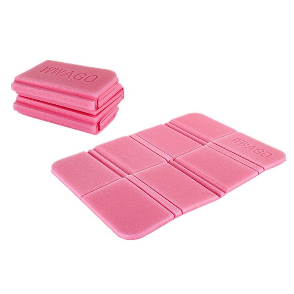 Portable Seat Cushion Mat Waterproof Seat Pad Foldable Cushion Insulated Folding Foam Sit Mat for Outdoor Camping Picnic Hiking: Pink