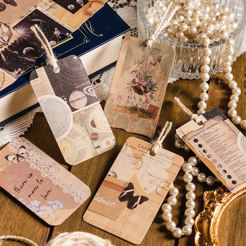 20Pcs Vintage Leaf Lady Letter Craft Paper Junk Journal Ephemera Flower Butterfly Lace Diary Scrapbooking Material Paper Packs