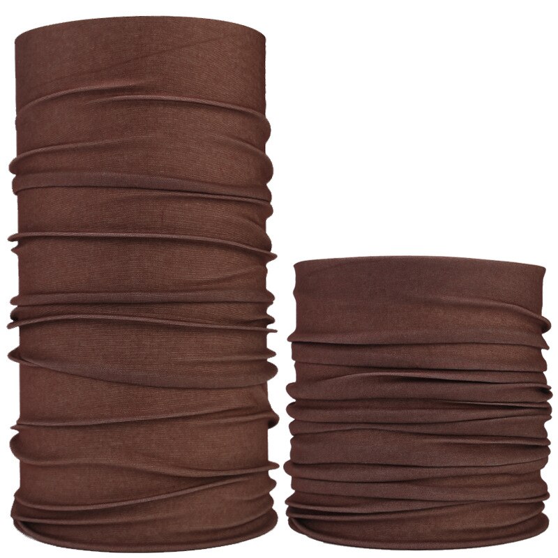 Multifunctional Ghost Skull Head Scarf Neck Warmer Tube Halloween Bandana Headband Neckerchief Magic Headscar Halloween: brown