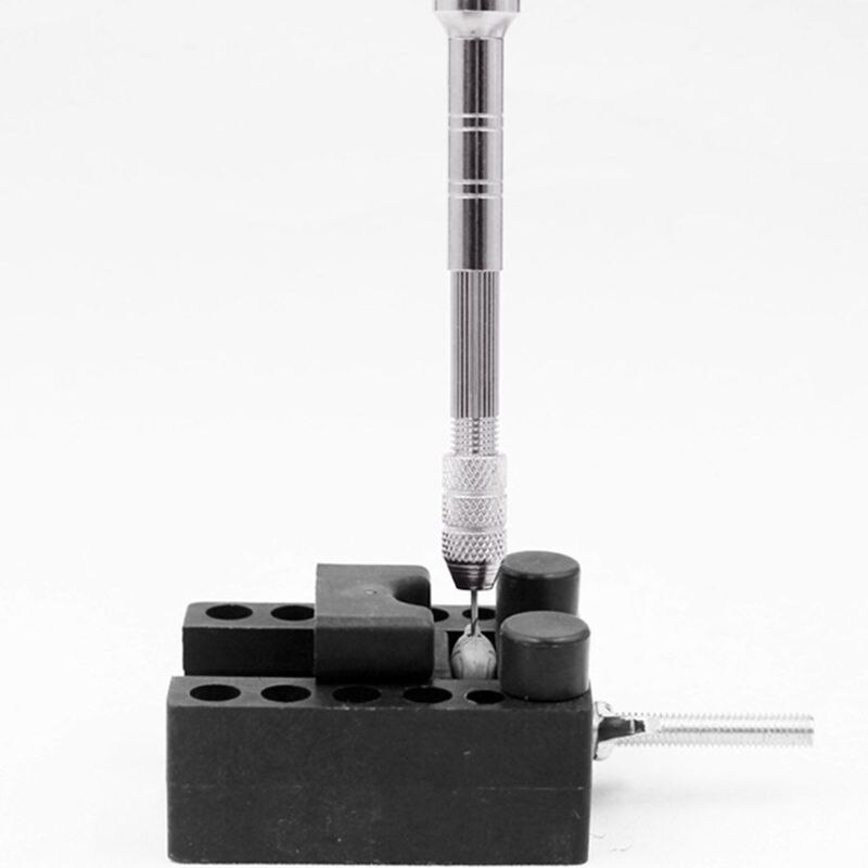 Neue Bunte Bohrer Aluminium fallen Hand Bohrer + 10 stücke Twist Bohrer Modelle Werkzeug