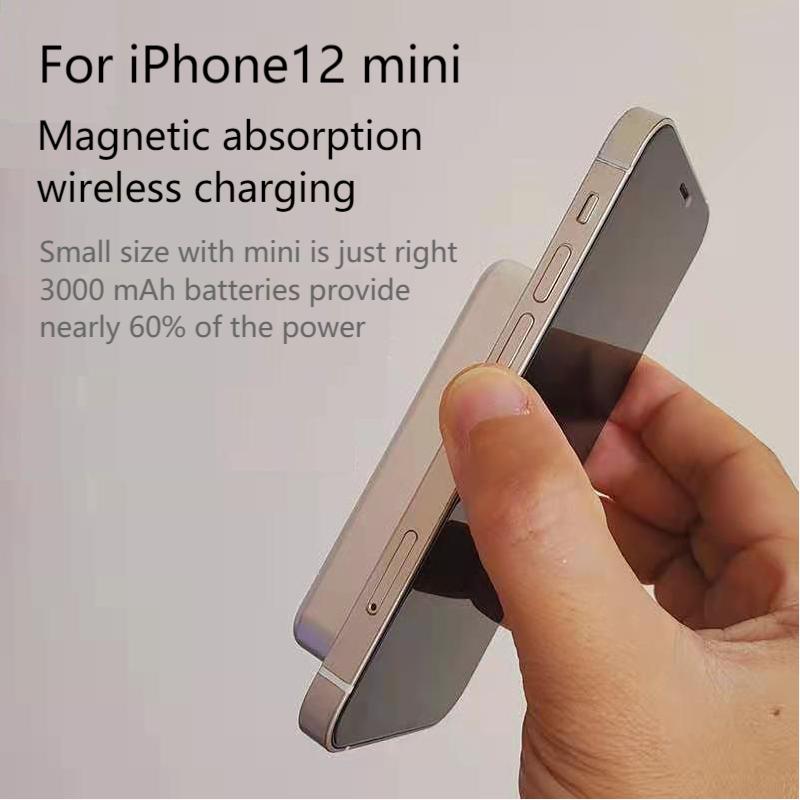 Arvin-cargador inalámbrico magnético, batería externa universal para iPhone 12Pro Max, imán de carga rápida, fuente de alimentación móvil