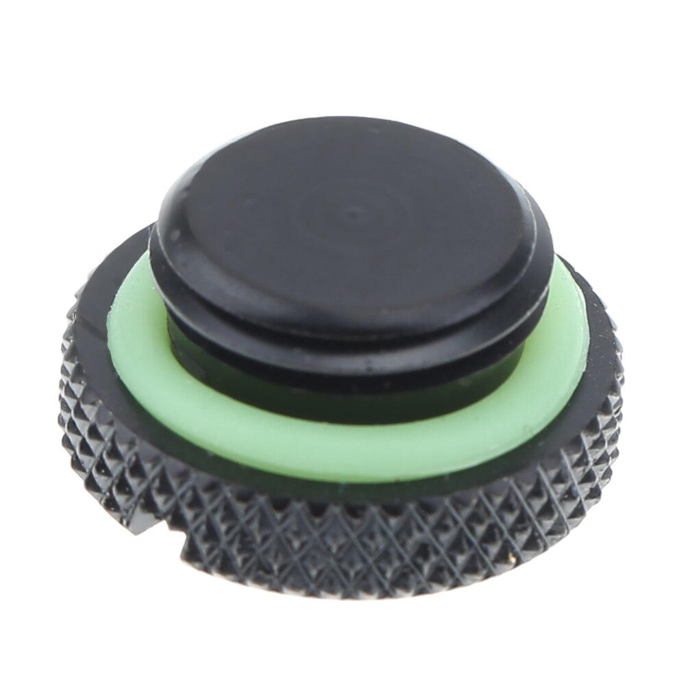 Negro G1/4 rosca bajo perfil enchufe para PC agua refrigeración radiador depósito