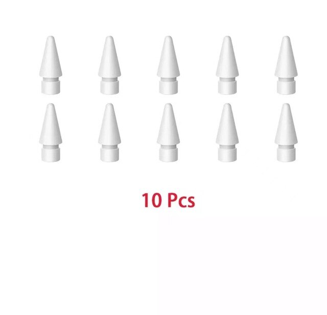 iPad Stylus Nib Tip for Apple Pencil 1st / 2nd Generation，Pencil Tips Replacement for iPad ） with Palm Rejection: 10 Pcs white