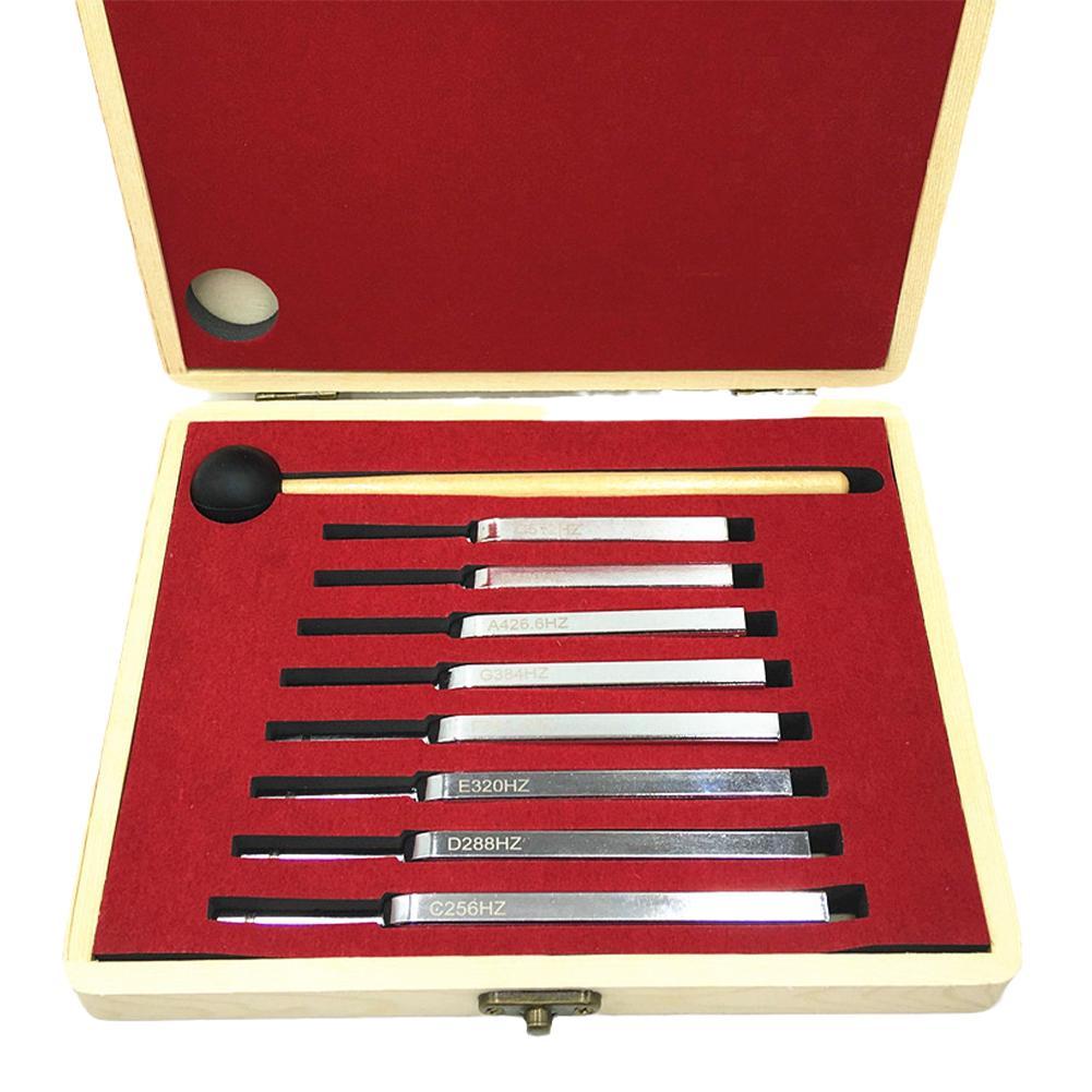 Tuning Fork Set, 8 Set Music Tuning Fork, Teaching Tuning Fork Set, 256-512HZ