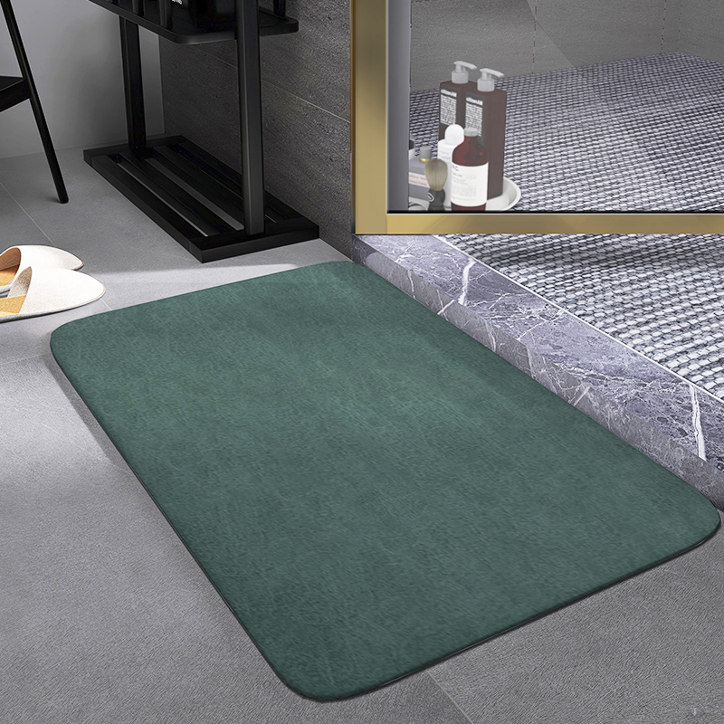 Hoogwaardige Badkamermatten Absorberend Sneldrogend Antislip Vloerkleed Badmat Tapijt Antislip Doucheruimte Vloerpad: green / 400MMx600MM