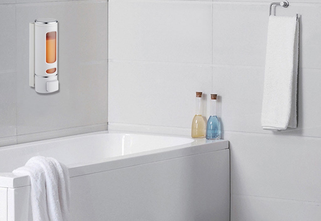 40# 400ML Wall Mount Washing Lotion Soap Shampoo Hand Sanitizer Dispenser Wall Mounted Bathroom Soap Shampoo Dispenser for home