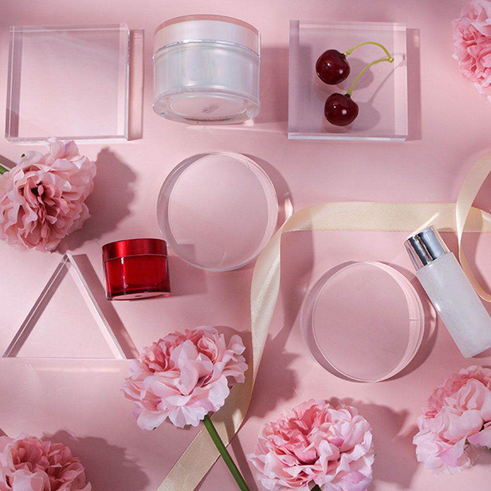 Transparent Acrylic Plate Product Shooting Background for Photo Studio Cosmetic Support Photography Auxiliary Props Ornament