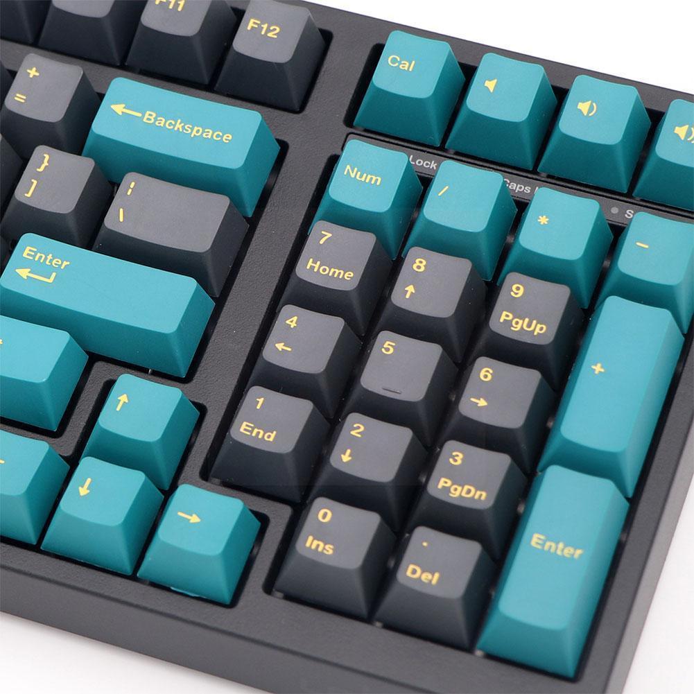 For Switches Mechanical Keyboard 126keys Pbt Standard Double-shot Keycap Oem Profile R9y7