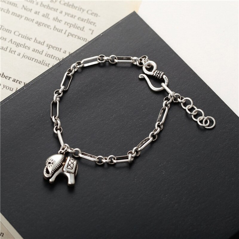 Modaone Lucky Olifant Vintage Bohemian Ketting Thai 925 Sterling Zilveren Armband Voor Vrouwen Vrienden Handgemaakte Sierlijke Sieraden