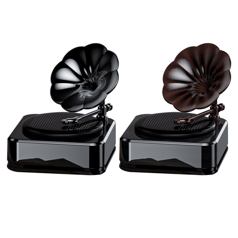 Simulation Record Player Car Aroma Diffuser Retro Style Aromatherapy Diffuser