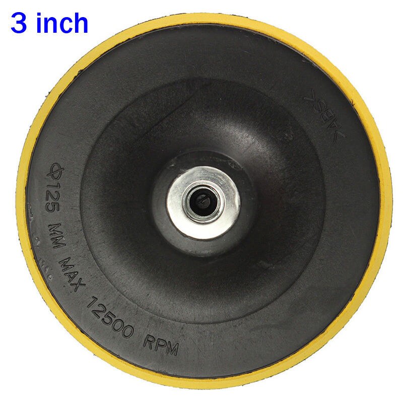 3/4/5/6/7 Inch Car Polishing Pad Buffing Plate Disc Adhesive Backed Hooks 75mm~180mm for Car Polishing & Grinding Materials Set: 3 Inch