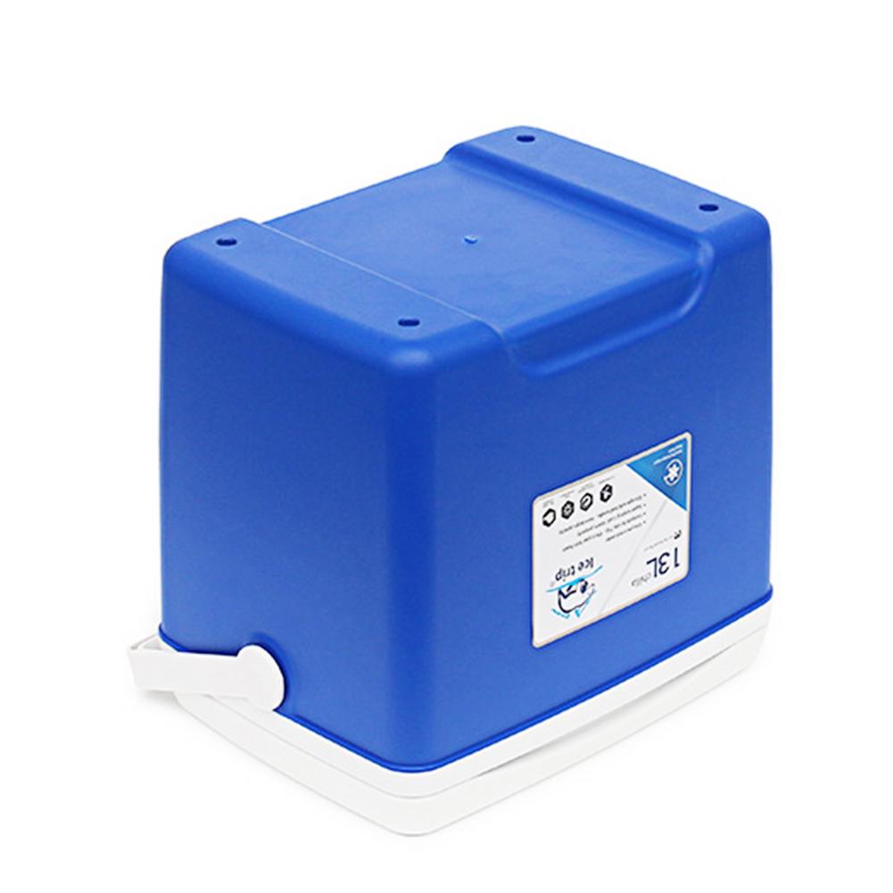 13L Cooler And Warmer Storage Box For Picnics Home Portable Refrigerator Milk Food Insulated Carrier With Handle Cooler Box: Blue