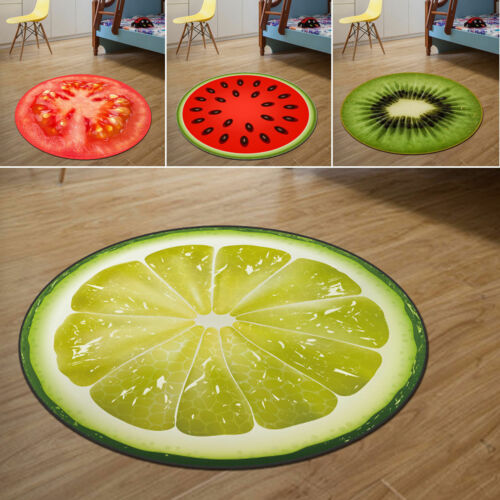 Teppe barnetepper varmt abstrakte tepper 3d trykk barn sommerfrukt sitron vannmelon kiwi tomat gulvtepper 4 farger