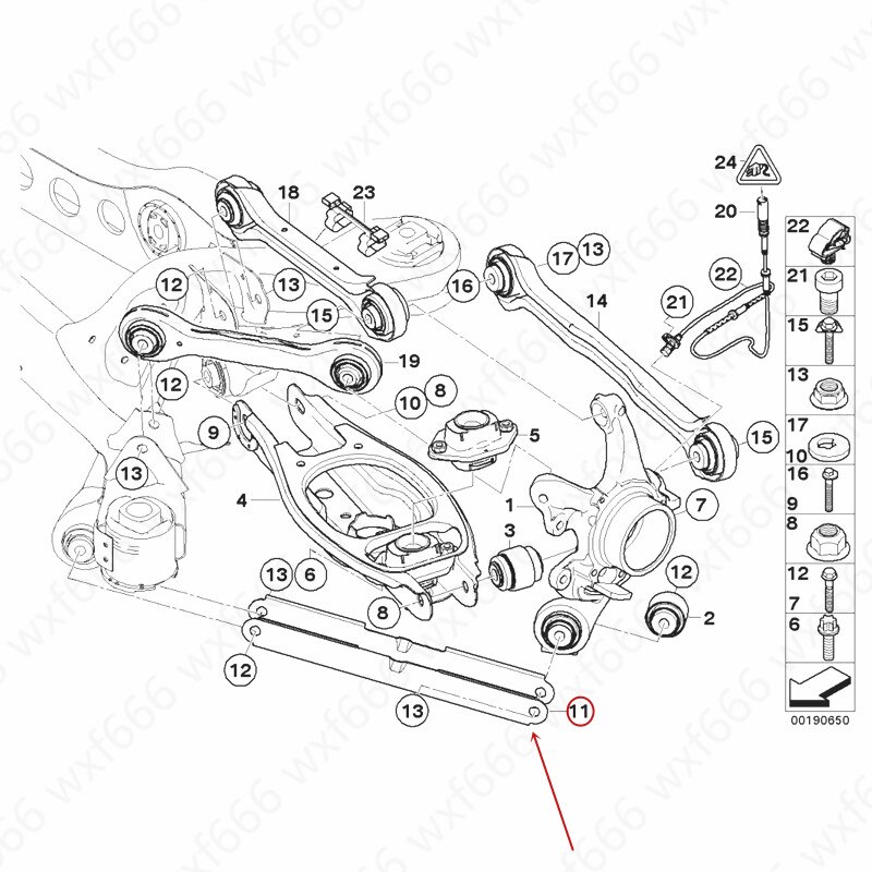 Einstellbare Koppelstangen für Niveauregulierung für BMW 5er Touring E39 E61 F11 G31