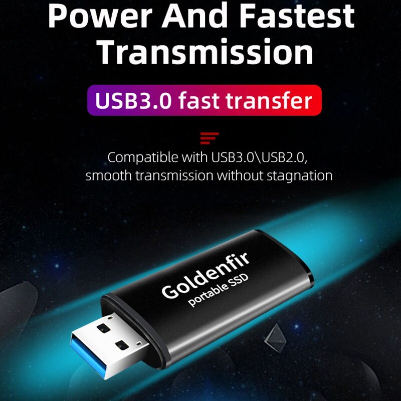 Goldenfir High Speed Portable SSD USB 3.0 128 GB/64 GB External Solid State Drive