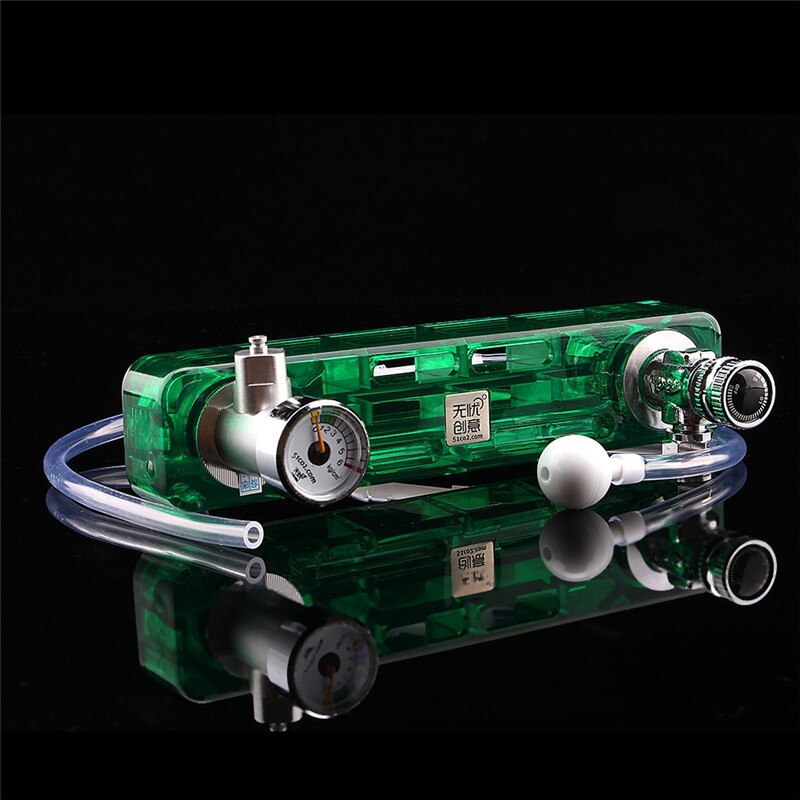 Diy Co2 Diffuser D501 Kit Planted Aquarium Co2 Diffuser Needle Valve Pressure Gauge Generator Green