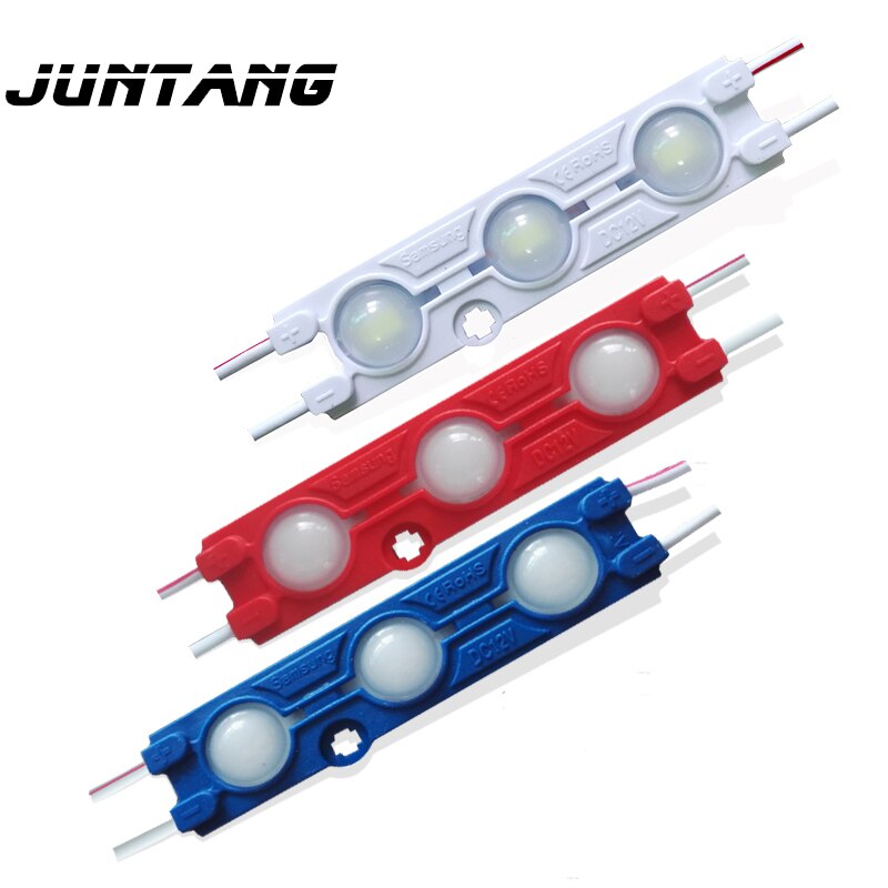 led module SMD 5730 3 LED lighting module DC12V waterproof highlight LED module 1.2W advertising light lens module