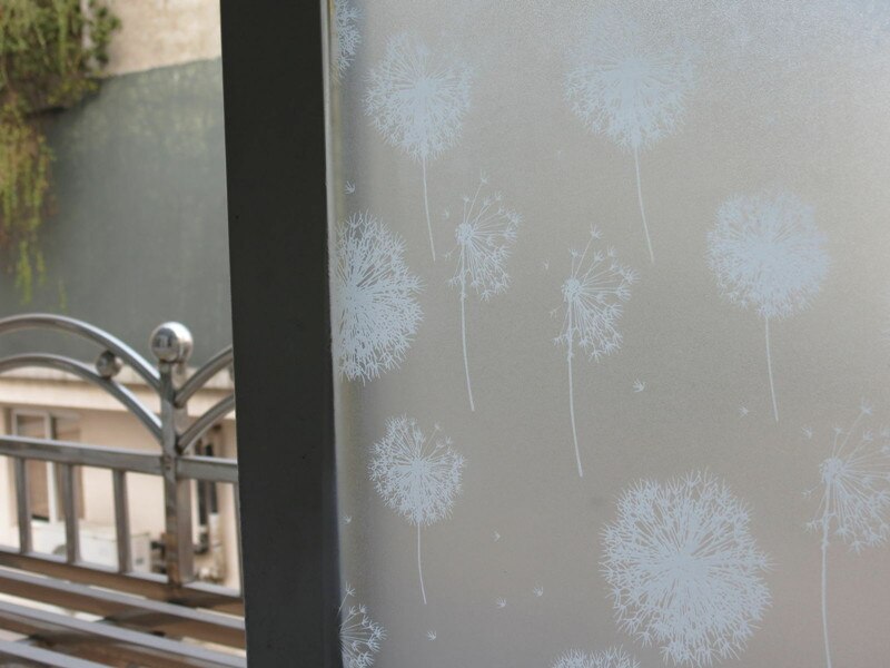Privacy Glass Decor Frosted Window Film Static Cling Frosting Sticker 45cm x 2m: F