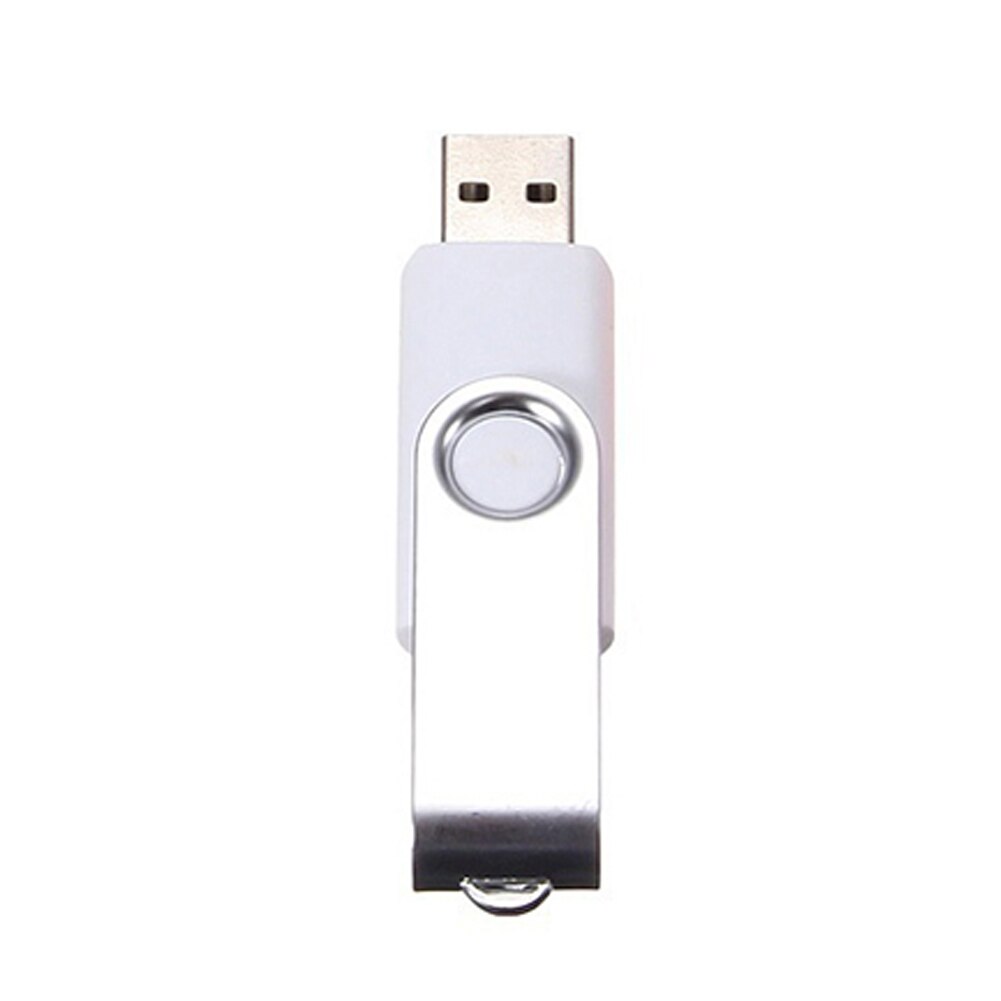 64Mb Draagbare Roterende Usb 2.0 Flash Memory Stick Pen Drive Data Storage U Disk: WHITE