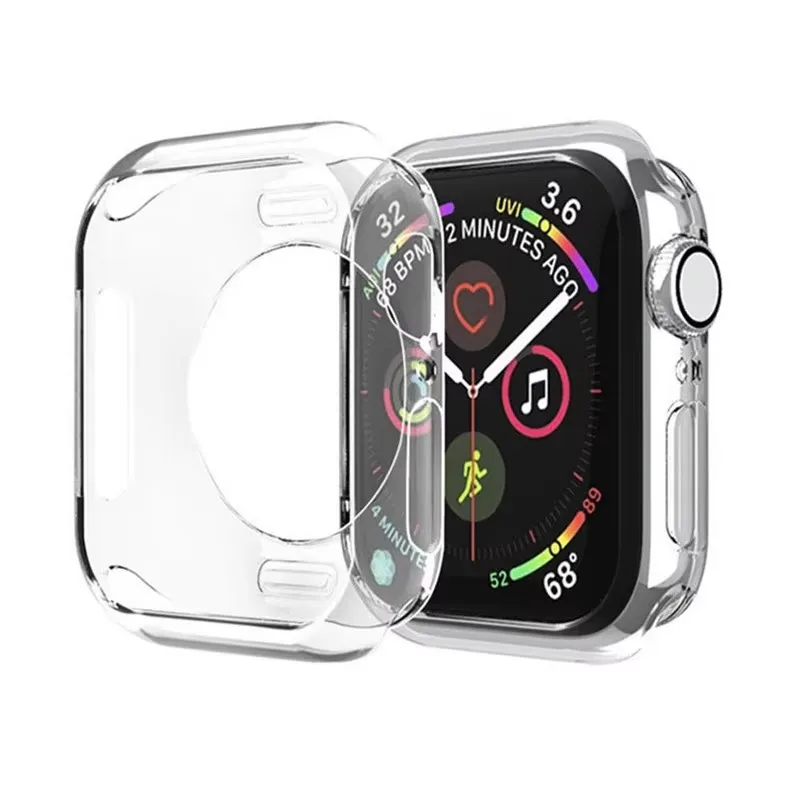 Läpinäkyvä kotelo apple watch series 10: lle 46mm 42mm 9 8 7 45mm 41mm:lle , ei näytönsuojaa, täysikokoinen tpu-puskurisuoja iwatch  se 6 5 4 44 40mm:lle