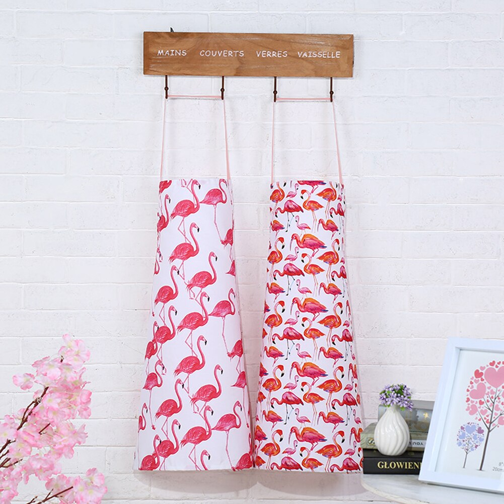 Stofbestendig Flamingo Bloemenprint Mouwloze Cafe Overkleding Keukenschort