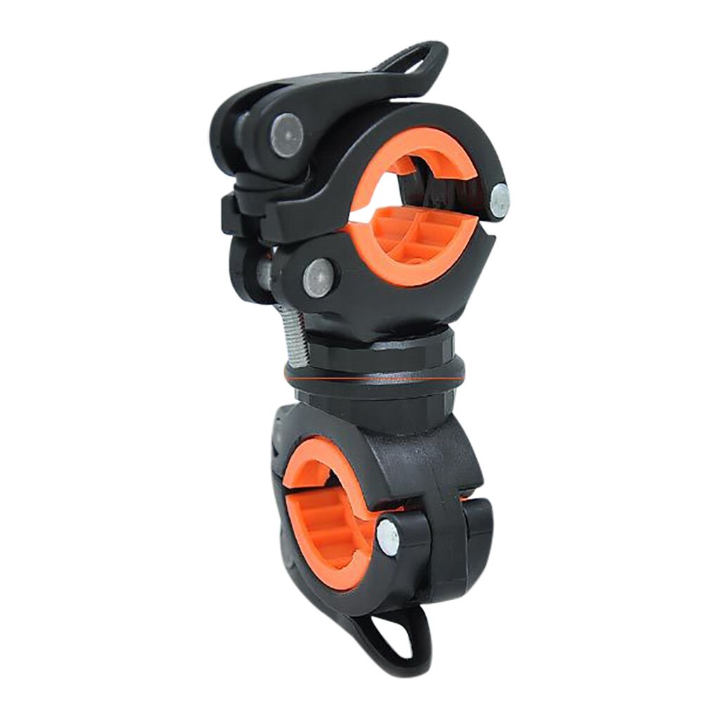 360 grad Fahrrad LED Taschenlampe Halterung Halfter Lampe Stehen Fahrrad Taschenlampe Clip Klemme unterstützung Handy, Mobiltelefon fahrrad lenker # j4: C