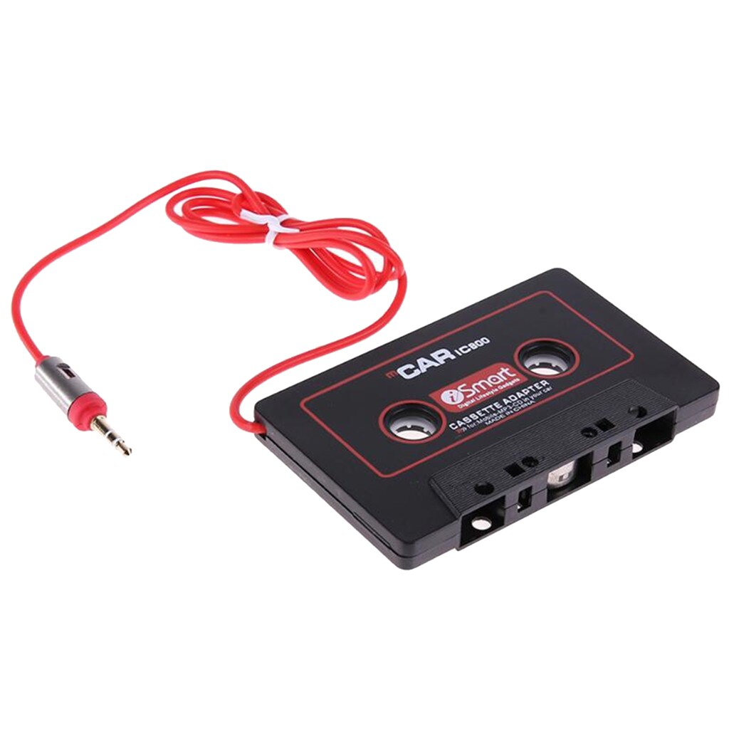 AUX Music Cassette Tape Player Adapter For Audio, CD, Radio, MP3 And Black