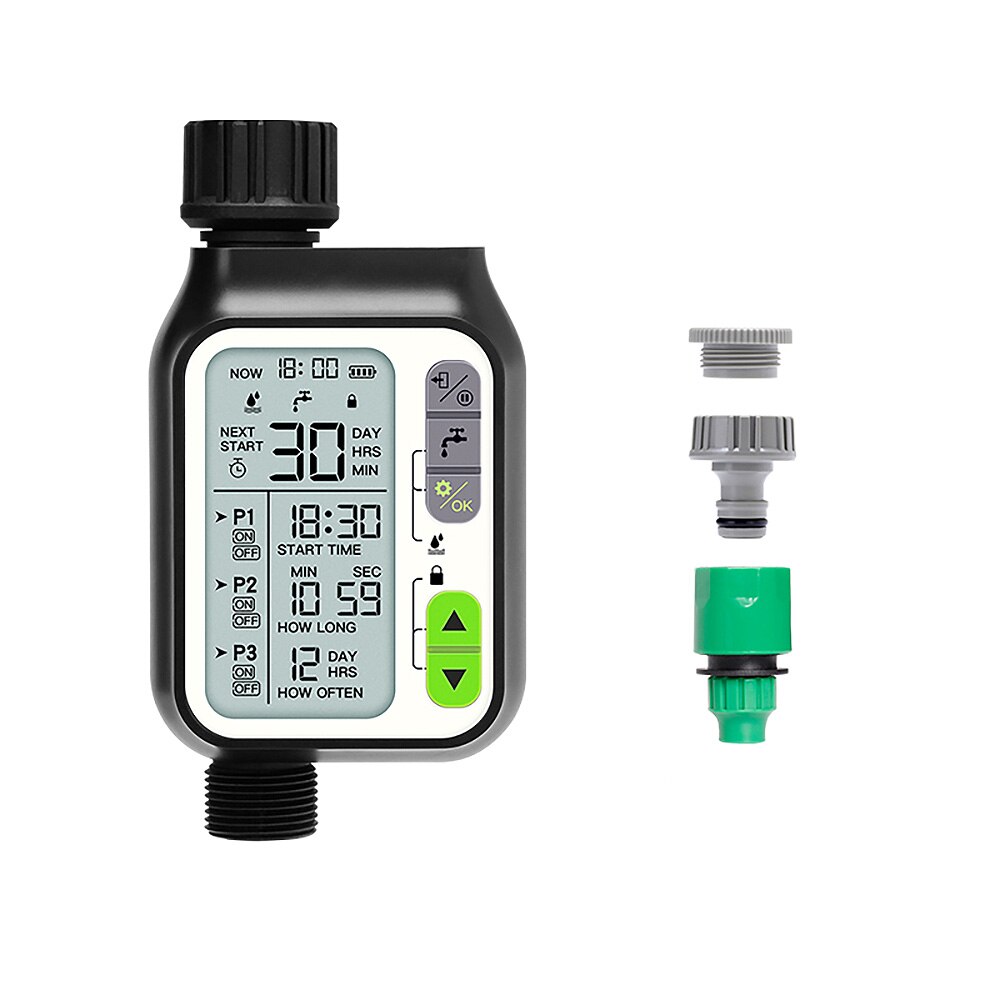 Watering Timer With Rain Sensor Irrigation Timer Waterproof Water Level Sensor Automatic Watering Flowers System Garden Tools: style 1