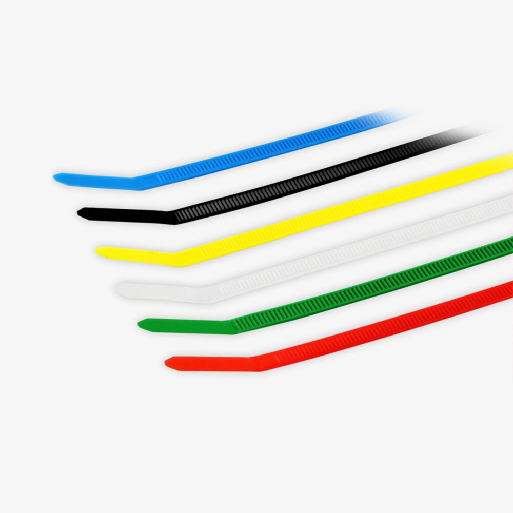 100 st/ självlåsande plast nylon tråd kabel zip ties mix kabel trådar fäst loop kabel olika specifikationer