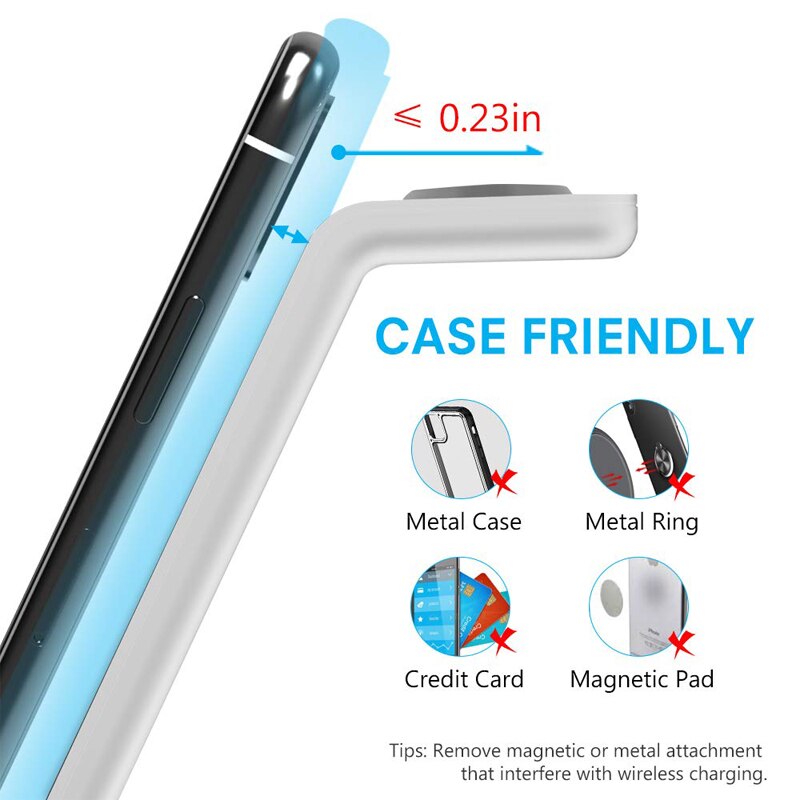 3 In 1 Draadloze Oplader Voor Apple Horloge 7/6/Se/5/4/3/2 45/41/44/40/42/38 Mm Iphone Airpods Pro 10W Snelle Draadloze Lading Stand