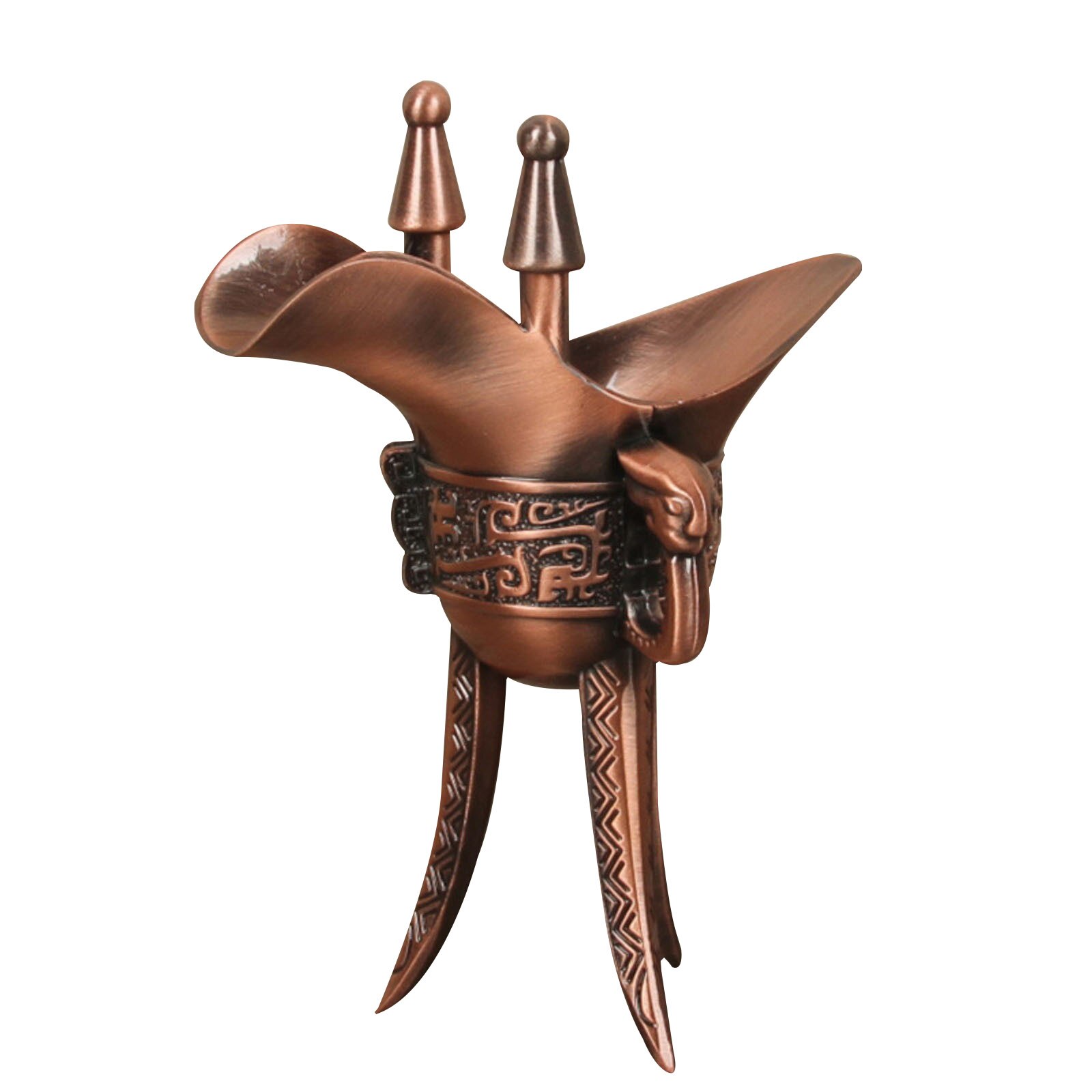 Ancient Chinese Royal Drinking Glasses Can Collect Antique Wine Glasses Chinese Wedding Cultural Exchange Festival: big red copper