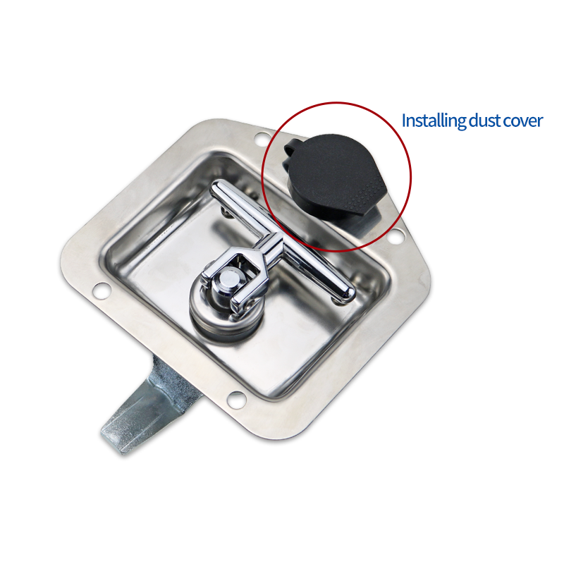 Serrure de panneau robuste en acier inoxydable, armoire industrielle, boîte à langue en forme de T, véhicule d'ingénierie, serrure de véhicule spécial